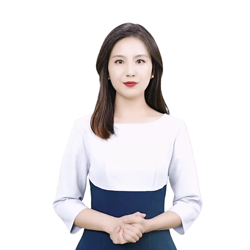 Lisa, a VidifyAI presenter in studio style